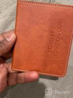 img 1 attached to 👜 Men's Leather Vaccination Wallet - Protect Your Vaccines, Practical Accessories review by Amir Tune