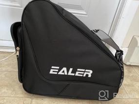 img 7 attached to EALER Высококачественная сумка для транспортировки хоккейных коньков с регулируемыми лямками: сверхпрочная и прочная