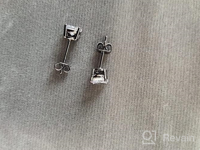 img 1 attached to Hypoallergenic Initial Stud Earrings: Stylish Girls' Jewelry for Sensitive Ears review by Dred Swindler