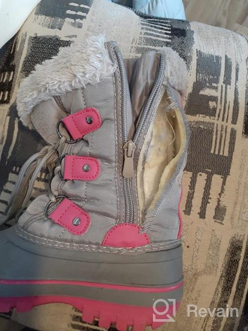 img 1 attached to DREAM PAIRS Faux Fur-Lined Ankle Snow Boots for Boys and Girls review by Alex Tilden