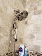 img 1 attached to AQUABAR High-Pressure 48-Mode 3-Way Shower Spa Combo With Adjustable 18" Extension Arm For Easy Reach & Mobility! Enjoy Luxury 7" Rain & Handheld Shower Head Separately Or Together! Brushed Nickel review by Mike Lawler