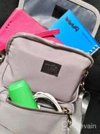 картинка 1 прикреплена к отзыву Стильная и функциональная сумка через плечо для женщин: множество карманов, плечевая сумка JOSEKO из нейлона для путешествий, паспортов и многого другого! от Kari Madison