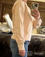 img 1 attached to Heritage Fleece Crop Sweatshirt With Boat Neck And Long Sleeves For Women By Goodthreads review by Oscar Thompson