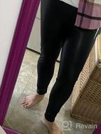 img 1 attached to Tulucky Women'S High Waisted Faux Leather Leggings: Stretchy Pants In Regular And Plus Sizes review by Austin Arvayo
