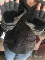 img 1 attached to Warm And Convenient: HDE Women'S Winter Wool Fingerless Gloves With Convertible Mittens review by Jamie Simpson