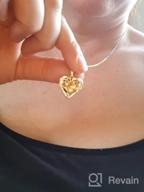 img 1 attached to Soulful Sunflower Heart Locket Necklace: Keep Loved Ones Close With Customizable Sterling Silver/Gold Jewelry That Holds Cherished Pictures review by Jeff Prabhu