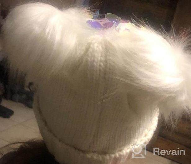 img 1 attached to 🦄 NWK Girls' Winter Beanie Hat – Unicorn Themed review by Danielle Smith