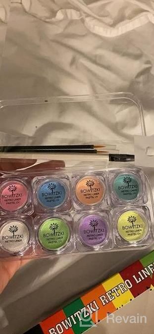 img 1 attached to Hydra Liner 8X5 Gram Water Activated Eyeliner Makeup UV Glow Fluorescent Color Graphic Retro Face And Body Paint (Pastel Color) review by Paula Kalajdzic