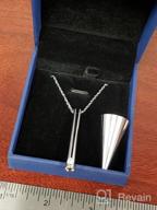 img 1 attached to Ristake Memorial Necklace: Stainless Steel Cremation Jewelry for Ashes review by Bam Reeder