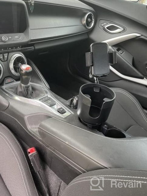 img 1 attached to 2-In-1 Car Cup Holder Phone Mount - 360° Rotation, Adjustable Base & Large Bottle Adapter! review by Alejandro Silem