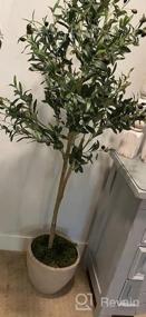 img 5 attached to Add A Touch Of Nature With VIAGDO'S 4.6Ft Artificial Olive Tree - Perfect For Modern Home Decor!