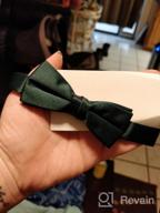 img 1 attached to Hold'Em Satin Look Solid Color Bow Tie for Boys and Babies: Adjustable Pre-tied Elegance review by Kyam Deriphonse