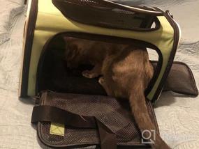 img 6 attached to Фэнтези розовая сумка-переноска для животных размером М - мягкая и милая для путешествия кошек и щенков!