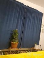 img 1 attached to Soft Luxury Navy Blue Room Darkening Curtains For Living & Dining Room - Thermal Insulated, Noise Reducing & Sliding Door Friendly - 2 Pieces, W52 X L72 Inches review by Robert Ducki