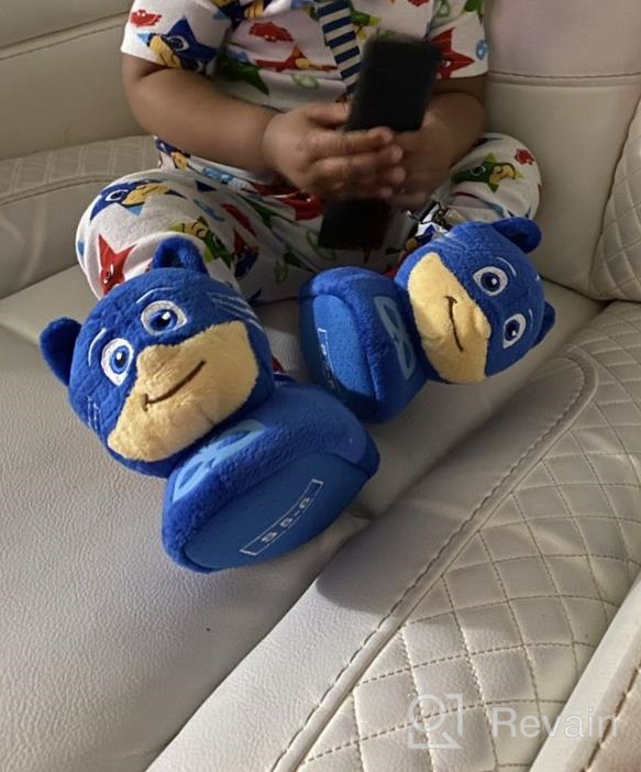 img 1 attached to 👶 Comfortable PJ Masks Slippers: Slipper Toddler Boys' Shoes for Cosy Adventures review by David Elam