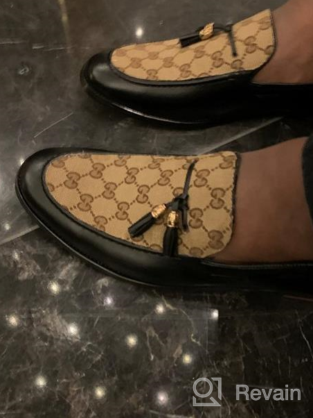 img 1 attached to 👞 Stylish Leoed Formal Tassels Decorative Loafers for a Sophisticated Look review by Jerome Turner