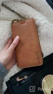 img 1 attached to Multi-Functional Vintage Wallet Case For IPhone 8 Plus With 18 Card Slots And Removable Handbag - Brown review by John Arrow