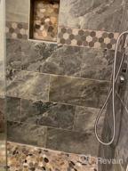 img 1 attached to Matt Black KES Shower System With Pressure Balancing Shower Valve, Tub Faucet Spout Set, Handheld, 10 Inch Rainfall Shower Head Combo - All-Metal Construction, Model XB6300-BK review by Joshua Paulson
