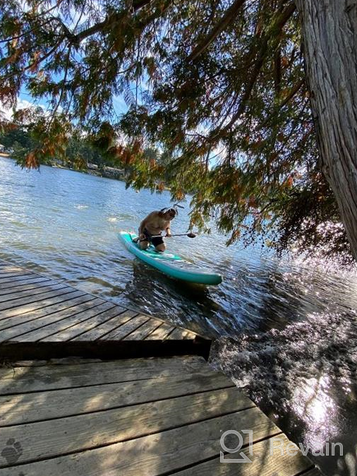 img 1 attached to Experience The Ultimate Adventure With Our Inflatable Stand Up Paddle Board For Adults - Complete With Travel Backpack, Adjustable Paddle, Detachable Fin, And Safety Leash! review by Philip Wagner