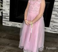 img 1 attached to Little Big Girl Flower Tulle Dress: 👸 Perfect for Princess Pageants, Birthday Parties, Weddings & More! review by Sherrill Jensen