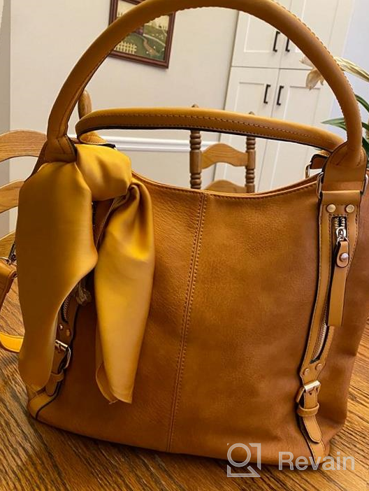 img 1 attached to Plambag Women Tote Bag Handbags Hobo Shoulder Faux Leather Purse Shopping Bags review by Jesse Francilme