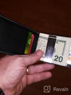 картинка 1 прикреплена к отзыву RFID Blocking Cowhide Leather Bifold Wallet For Men - 2 ID Windows от James Yarbrough