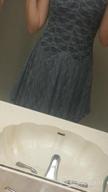 картинка 1 прикреплена к отзыву R.Vivimos Женское асимметричное кружевное платье с открытой спиной и комбинацией из двух частей: без рукавов, многослойное и длинное от James Sevenfourgd