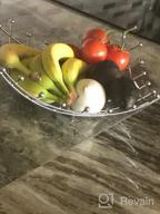 img 1 attached to Stylish BBLHOME Fruit Basket: A Modern Kitchen Essential For Organizing Fruits And Vegetables review by Andrea White