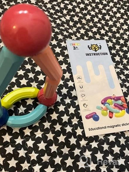 img 1 attached to Discover Endless Possibilities With BAKAM Magnetic Building Blocks - Perfect STEM Toy For Kids Ages 4-8 review by Rachel Marie
