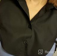 img 1 attached to Women'S Detachable Half Sleeve Blouse Shirt Top review by Sheryl Lockwood
