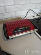 img 2 attached to Sandwich maker Kitfort KT-1609 Panini Maker, red review by Ewa Przy ᠌