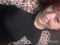 img 1 attached to Woman Casual Tops Long Sleeve Leopard Print Patchwork Plus Size T-Shirt Blouses review by Cedric Edwards