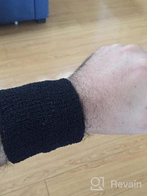 img 1 attached to Stay Unique and Stylish with 🏋️ our Pack of 12 Sports Wristbands/Sweatbands (6 Pairs) review by Michael Mayes