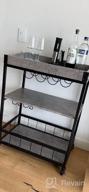 img 1 attached to Rustic Industrial Bar Cart - Haotian FKW56-HG Myra Mobile Kitchen Serving Trolley review by Evan Hernandez