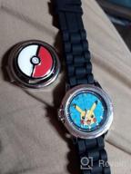 img 1 attached to Black Pokemon Boys' Analog Quartz Watch with Rubber Strap, 21 (Model: POK9056AZ) review by Eduardo Purewal