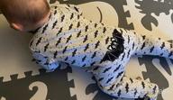 img 1 attached to Cotton Footed Baby Pajamas With Loose Fit For Comfortable Sleep - Long Sleeve Toddler Onesies For Boys And Girls review by Andrew Sticher