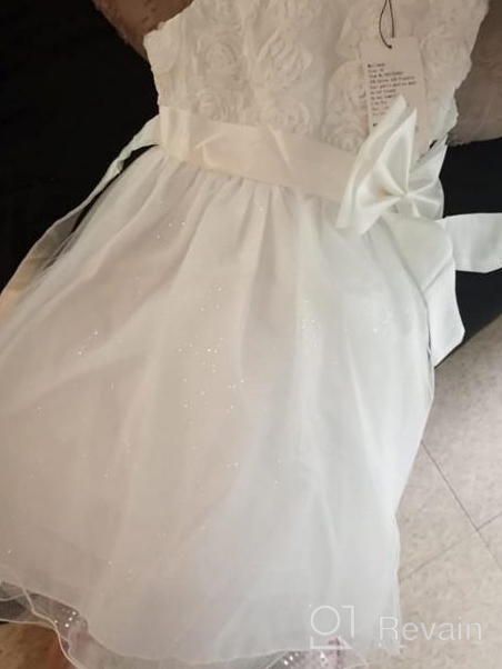 img 1 attached to Stunning Mallimoda Lace Tulle Flower Princess 👗 Wedding Dress – Perfect for Toddler and Baby Girl review by Shane Loredo