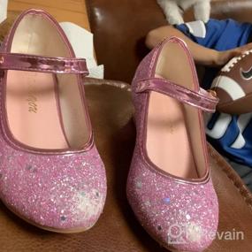 img 7 attached to Sparkling Mary Jane Princess Dress Shoes For Girls Perfect For Parties And Special Events