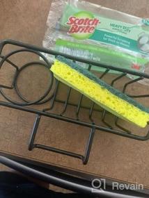 img 5 attached to SUS304 Stainless Steel 2-In-1 Sponge And Dish Brush Holder For Organized Kitchen Sink