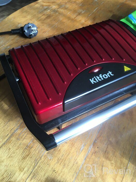 img 2 attached to Sandwich maker Kitfort KT-1609 Panini Maker, red review by Danuta Py ᠌