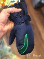 img 1 attached to Waterproof Warm Winter Snow Gloves for Kids - Ideal for Skiing & Snowboarding (4-6T) review by Mark Hayes