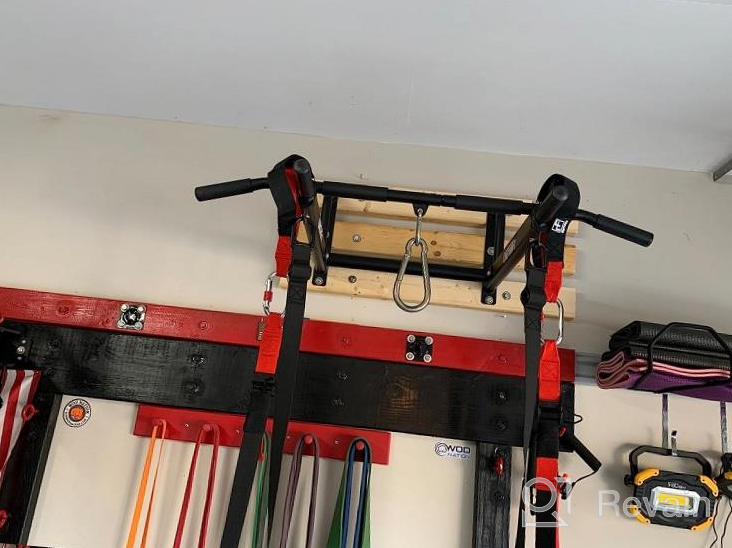 img 1 attached to ONETWOFIT OT103 Wall Mounted Pull Up Bar - 6-Hole Design, 440 Lbs Max Weight Capacity For Indoor/Outdoor Use review by Edris Holwell