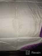 картинка 1 прикреплена к отзыву Комплект постельного белья HIG 3D - Комплект из 4 3D-печатных листов с пурпурной бабочкой, размер королевы (Y34) - Мягкий, дышащий, устойчивый к выцветанию - Включает 1 плоский лист, 1 простыню на резинке, 2 накладки от Kim Mouton