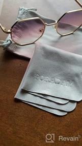 img 5 attached to Солнцезащитные очки Retro Octagon Metal для мужчин и женщин - Vintage Polygon Shades от PORADAY