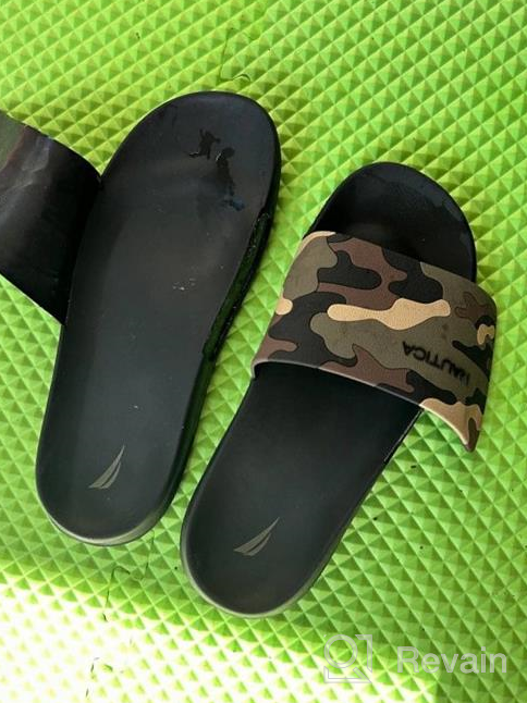 img 1 attached to 🏖️ Nautica Dolan Black Athletic Slide Sandals - Size 9: Ultimate Comfort for Active Souls review by Justin Ewing