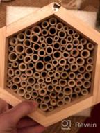img 1 attached to Boost Your Garden'S Pollination With KIBAGA'S Handmade Bamboo Mason Bee House - A Haven For Productive And Peaceful Bee Pollinators! review by Jhansi Thomas