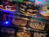 img 1 attached to Organize Your Sneaker Collection With Clear Stackable Shoe Boxes - 4Pack review by Jaleel Akuffo