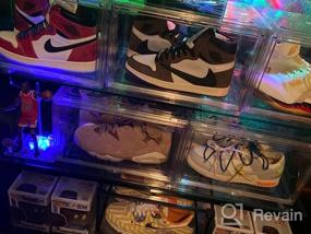 img 6 attached to Organize Your Sneaker Collection With Clear Stackable Shoe Boxes - 4Pack