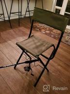 img 1 attached to Comfortable And Convenient Fishing Experience With The LEADALLWAY Portable Folding Chair With Rod Holder review by Marklen Baeskens