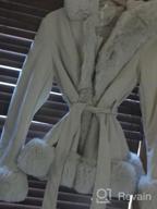 img 1 attached to Winter Hooded Trench Coat For Women: Faux Suede Jacket With Belt By Bellivera - Perfect Overcoat For Versatile Style review by John Stefko